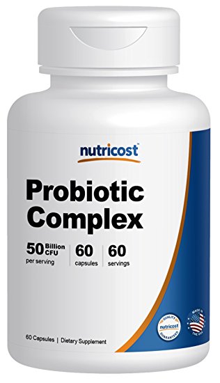 Nutricost Probiotic Complex - 50 Billion CFU, 60 Capsules - Probiotic for Men and Women - Veggie Capsules, Non-GMO, Gluten Free