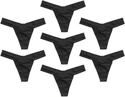 Alyce Intimates Women's 7 Pack Seamless Yoga Thong,