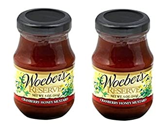 Woeber's Cranberry Honey Mustard 5 oz. (2 Pack)