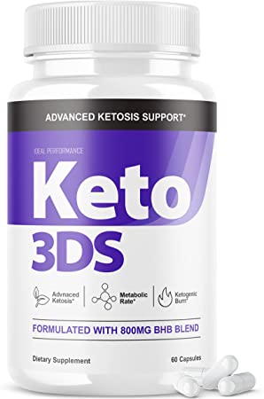 3DS Keto Weight Loss Pills para Bajar de Peso Pastillas, Keto 3D Keto3DS Advanced 800mg Fat Shark Burn Ketogenic BHB Ketones Powerful Reviews Bottle 800 mg (60 Capsules)