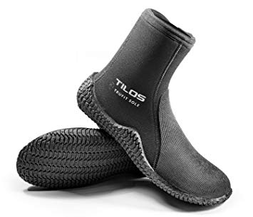 Tilos TruFit Dive Boots, First Truly Ergonomic Scuba Booties, Available in 3mm Short, 3mm Titanium, 5mm Titanium, 5mm Thermowall, 7mm Titanium