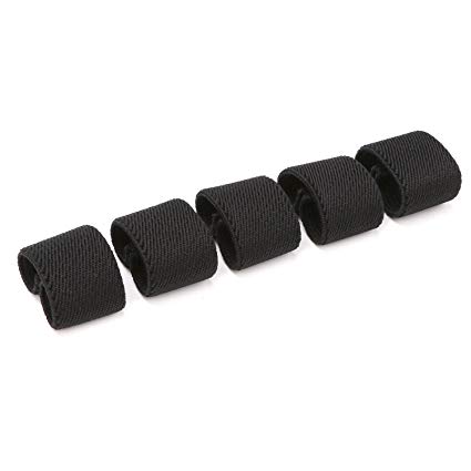 JASGOOD Nylon Canvas Web Belt Elastic Loop Keeper for 1.5inch Wide Belt(set of 5)