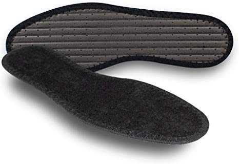 Pedag Summer Washable Pure Cotton Terry Barefoot Insole, Black, Us 6L/ 36 Eu, (Pack Of 1), Oz
