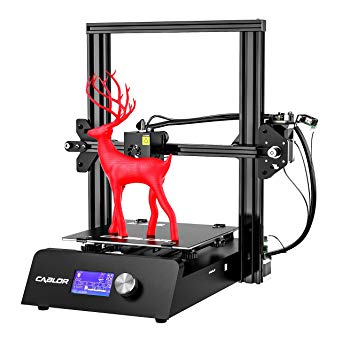 TOPELEK High Precision 3D Printer with Resume Printing Function, 220x220x250mm Large Printer Size, Stable& Durable Aluminum Frame, Wide Compatible with PLA, ABS, TPU, Wood, etc.(black)