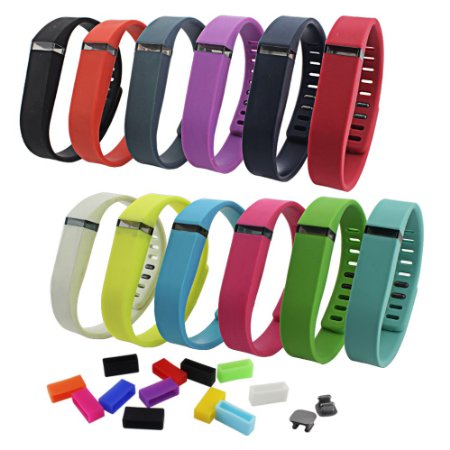 Feelily Newest Style Anti-lost Watchband-style Closure Band Replacement with Secure Clasps for Fitbit Flex Wireless Activity Bracelet Sport Wristband No Tracker