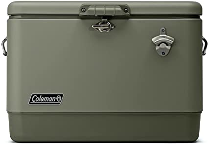 Coleman Ice Chest | Reunion 54 Quart Steel Belted Cooler