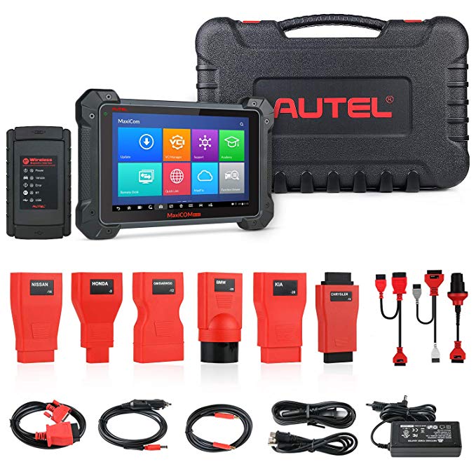 Autel MaxiCOM MK908 Diagnostic Tool OBD2 Scanner with All System and Service Functions Including Oil Reset, EPB, BMS, SAS, DPF, TPMS, IMMO Service, Bi-Directional Tests and Automated Bleeding