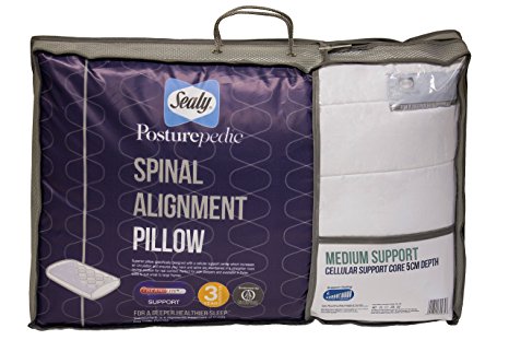 Sealy Posturepedic Spinal Alignment Pillow, Core depth 5cm - Medium