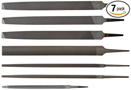 Nicholson 7 Piece Machinist Hand File Set, American Pattern, 6" Length