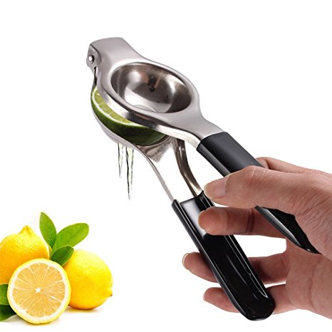 Lemon Squeezer -Smaier Professional Stainless Steel Lemon Lime Citrus Orange Juice Manual Press Squeezer- Lemon Press