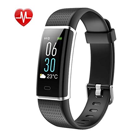 Letuboner Today 50% Off Fitness Tracker,Color Screen Activity Tracker with Heart Rate Monitor,IP68 Waterproof Smart Wristband with Pedometer Calorie Counter Watch Sleep Monitor for Android and iOS
