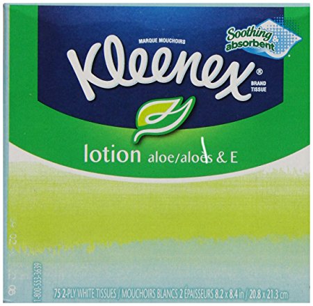 Kleenex Facial Tissue With Lotion, Upright, 75 ct