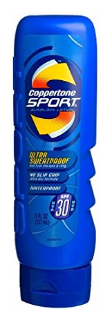 Coppertone Sport Sunscreen Lotion, SPF 30, Ultra Sweat-Proof, 8-Ounces. (Pack of 2)