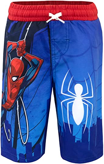 Marvel Swim Shorts for Boys, Kids Summer Board Shorts, Swimwear for Boys