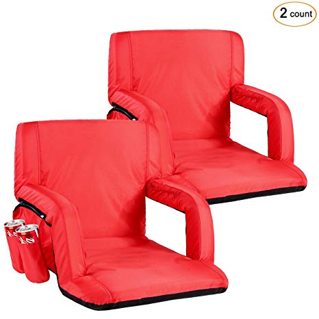 Sportneer Stadium Seat for Bleachers Portable Seats Chairs with Backs and Padded Cushion