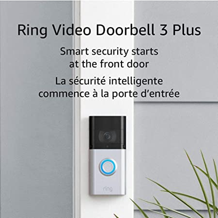 Ring Video Doorbell 3 Plus – enhanced wifi, improved motion detection, 4-second video previews, easy installation