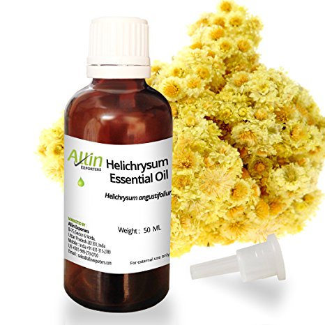 Allin Exporters Helichrysum Essential Oil - 100% Pure , Natural & Undiluted - 50 ML (1.69 oz)