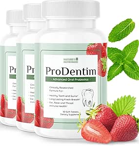 Prodentim for Gums and Teeth Health & Fresh Breath - 3.5 Billion Advanced Oral Probiotics for Mouth Bad Breath, Chewable Dental Probiotic, 30 Tablets (3bottle)