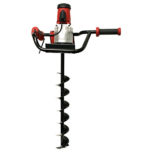 XtremepowerUS 1200W 1.6HP Electric Post Hole Digger w/ 4" Auger Bits