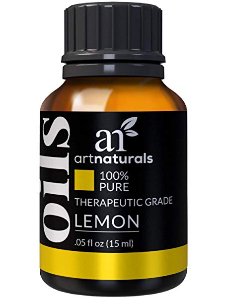 ArtNaturals 100% Pure Lemon Essential Oil - (.5 Fl Oz / 15ml) - Natural Undiluted Oil - Therapeutic Grade