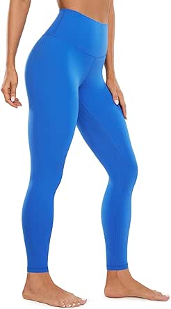 CRZ YOGA Womens Butterluxe High Waisted Yoga Leggings 25" / 28" - Double Seamed Buttery Soft Comfy Athletic Gym Workout Pants