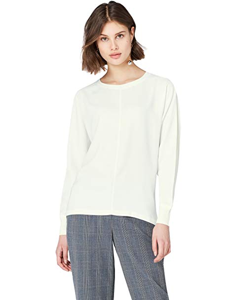 Amazon Brand - find. Women's Sweatshirt in Slouch Cut with Dip Hem