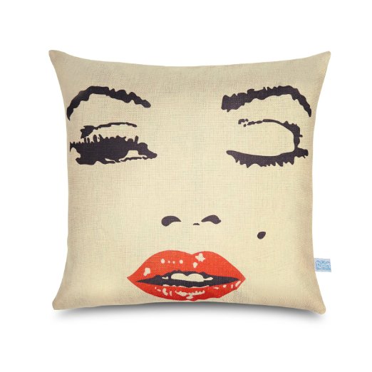 Ning store Red Lip Throw Pillow Cover Decorative Pillow Foam Pillow Bed Pillow Body Pillow for Sofa Chair Tatami Bed Car Livingroom Bedroom Bar Patio,18 inches