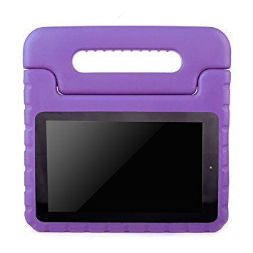 AVAWO Kids Case for Fire 7 2015 - Light Weight Shock Proof Convertible Handle Stand Kids Friendly for Fire 7 inch Display Tablet (5th Generation - 2015 Release Only), Purple