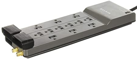 Surge Protector 3940 Joules 12 Outlets 8 Gray Qty 3