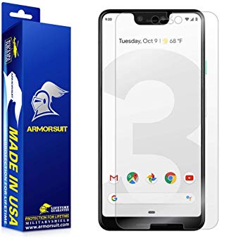ArmorSuit Google Pixel 3 XL Screen Protector MilitaryShield Max Coverage Screen Protector Compatible with Google Pixel 3 XL - HD Clear Anti-Bubble