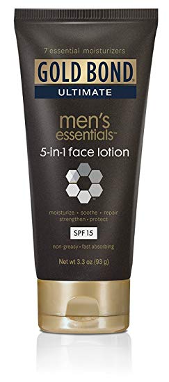 Gold Bond Ultimate Men's Essentials 5-in-1 Face Lotion, 3.3 Ounce (Pack of 1)