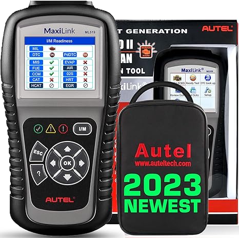 Autel MaxiLink ML519 Enhanced Mode 6 OBD2 Scanner Auto Diagnostic Scan Tool Check Engine Fault Code Reader CAN Scan Tool, Upgraded Ver. of AL319