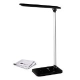 TaoTronics Dimmable LED Desk Lamp Flexible Arm 3-Level Dimmer Cool White Light Touch-Sensitive Controller Glossy Black 6W