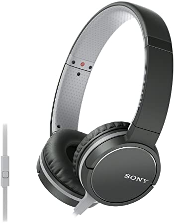 Sony MDR-ZX660AP Lightweight On-Ear Headphone with Smartphone Control - Black