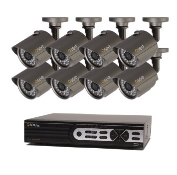 Q-See QTH916-8AG-2 16 CH 720p Analog HD DVR with 8 720p Cameras and 2 TB HDD (Black)