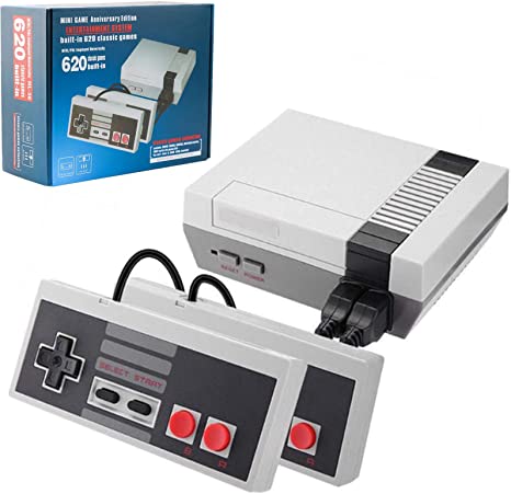 Classic Retro Game Console, 8-bit Video Game Built-in 350 Games with 2 Classic Controllers