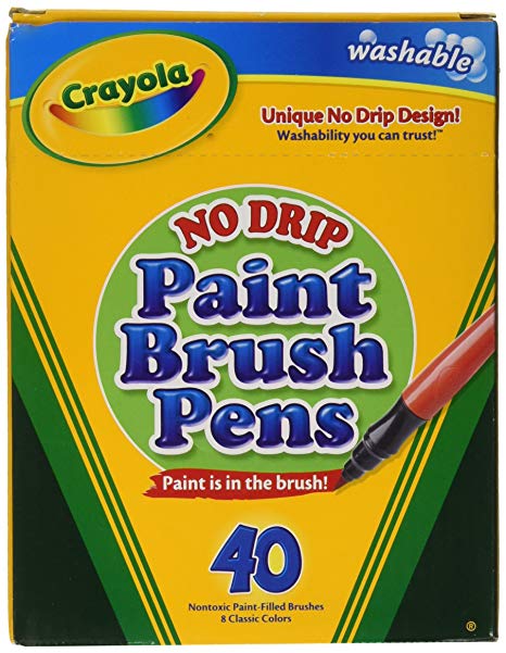 Crayola 546203 40 Ct Brush Tip Markers
