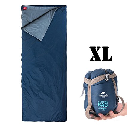 Sleeping Bag, ieGeek Lightweight Envelope Sleeping Bags with Compression Sack Portable Waterproof for 3 Season Travel Camping Hiking Backpacking Outdoor Activities,Ultra-large for Kids/Teens/Adults-XL