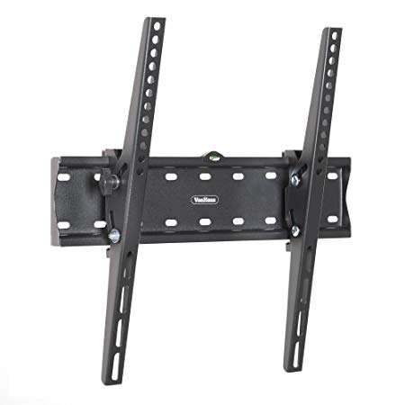 VonHaus 26-55" Tilt TV Wall Mount Bracket with Built-In Spirit Level for LED, LCD, 3D, Curved, Plasma, Flat Screen Televisions - Super Strong 40kg Weight Capacity