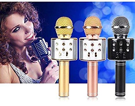 ALLNEXT Handheld Wireless Microphone With Bluetooth Speaker For All IOS/Android Smartphones,wireless microphone hifi speaker, wireless microphone with bluetooth speaker(Colour May Vary- 1 pic)