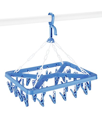 Whitmor 6171-844 Clip & Dry Hanger With 26 Clips