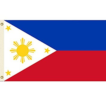Philippines 3'x5' Polyester Flag