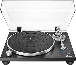 Audio-Technica AT-LPW30BKR Fully Manual Belt-Drive Turntable