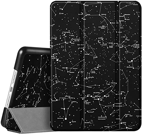 Fintie Case for iPad 7th Generation 10.2 Inch 2019 - Lightweight Slim Shell Standing Hard Back Cover with Auto Wake/Sleep Feature for iPad 10.2" Tablet, Constellation