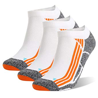 Crew Athletic Socks for Men and Women,Hiking Socks,Bonangel Compression Cushioned Quarter Basketball Running Sports Socks