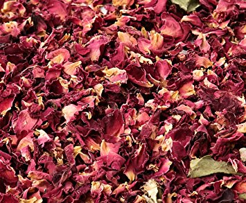 1 Litre Natural Rose Petal Confetti - Biodegradable - Many Colour, Type and Mix Options available (12 Burgundy/Maroon Small Petal) in an air tight resealable pouch.