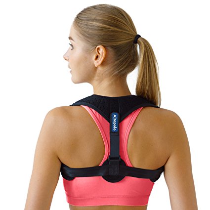 Posture Corrector for Men & Women – Adjustable Correcting Shoulder Support for Men & Women – Figure 8 Clavicle Posture Brace for Shoulder Alignment – Invisible Thoracic Brace for Hunching & Slouching
