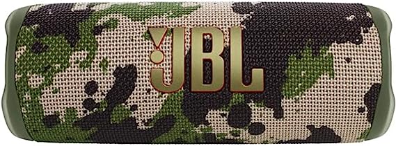 JBL Flip 6 - Portable Bluetooth Speaker, Powerful Sound and deep bass, IPX7 Waterproof, 12 Hours of Playtime, PartyBoost for Multiple Speaker Pairing, Speaker for Home, Outdoor and Travel (Squad)