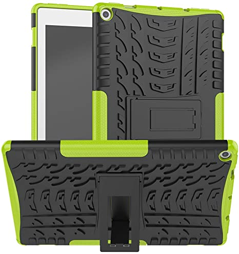 ROISKIN Tablet 10 Case [Kickstand] 9th/7th Generation,Dual Layer Heavy Duty Shockproof Impact Resistance Protective Case Cover for All-New 2019 2017 Released,Green
