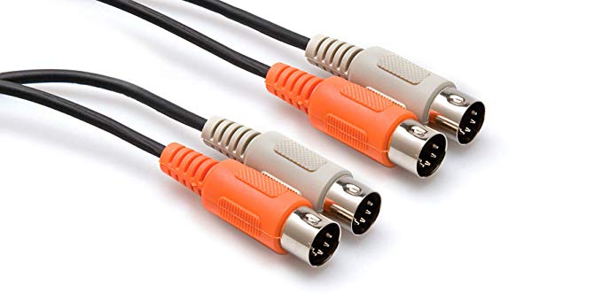 Hosa MID-201 Dual MIDI Cable, Dual 5-pin DIN to Same, 1 m